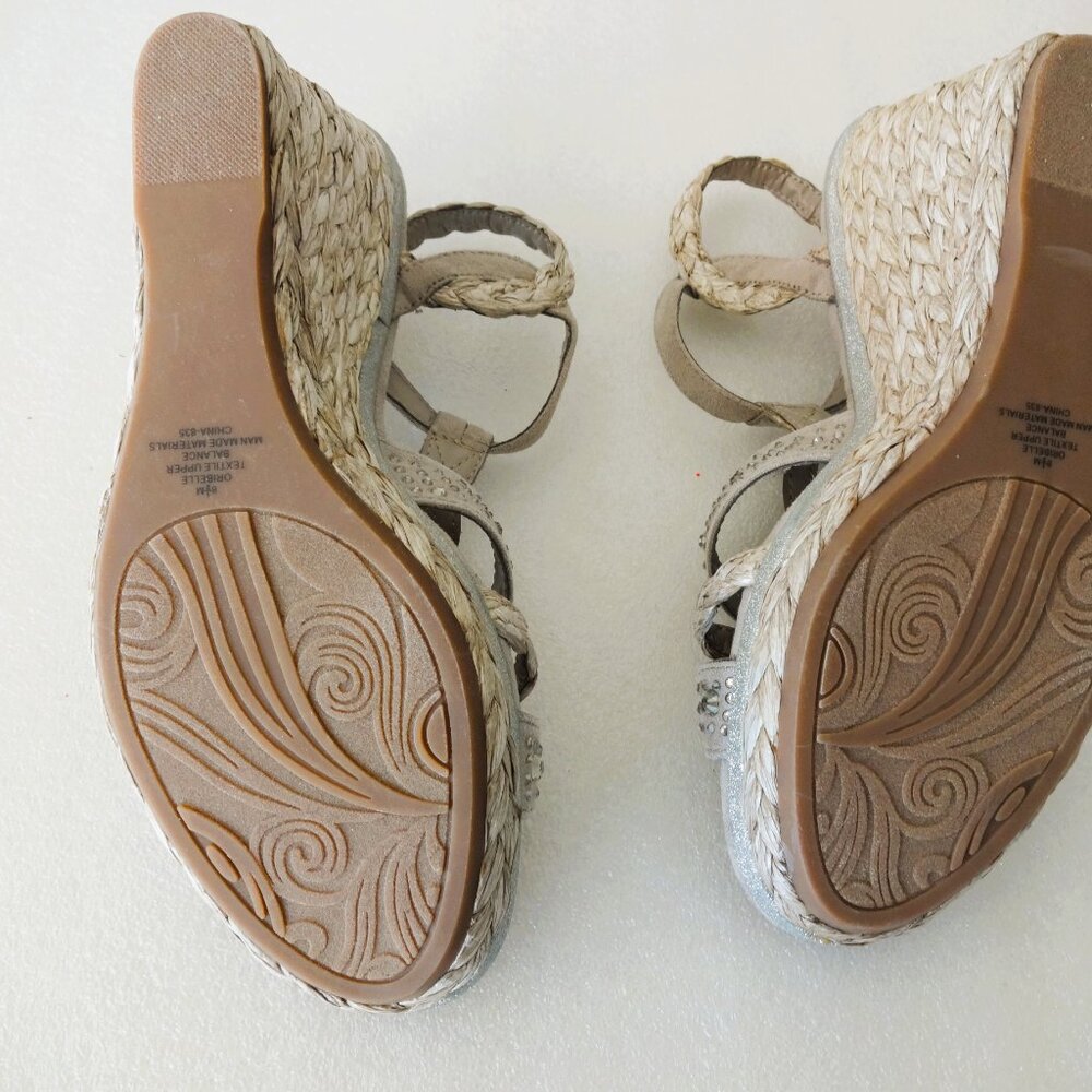 Impo Memory Foam Strappy Wedge Espadrille Sandals, Size 8.5M, NWOT - Picture 7 of 8